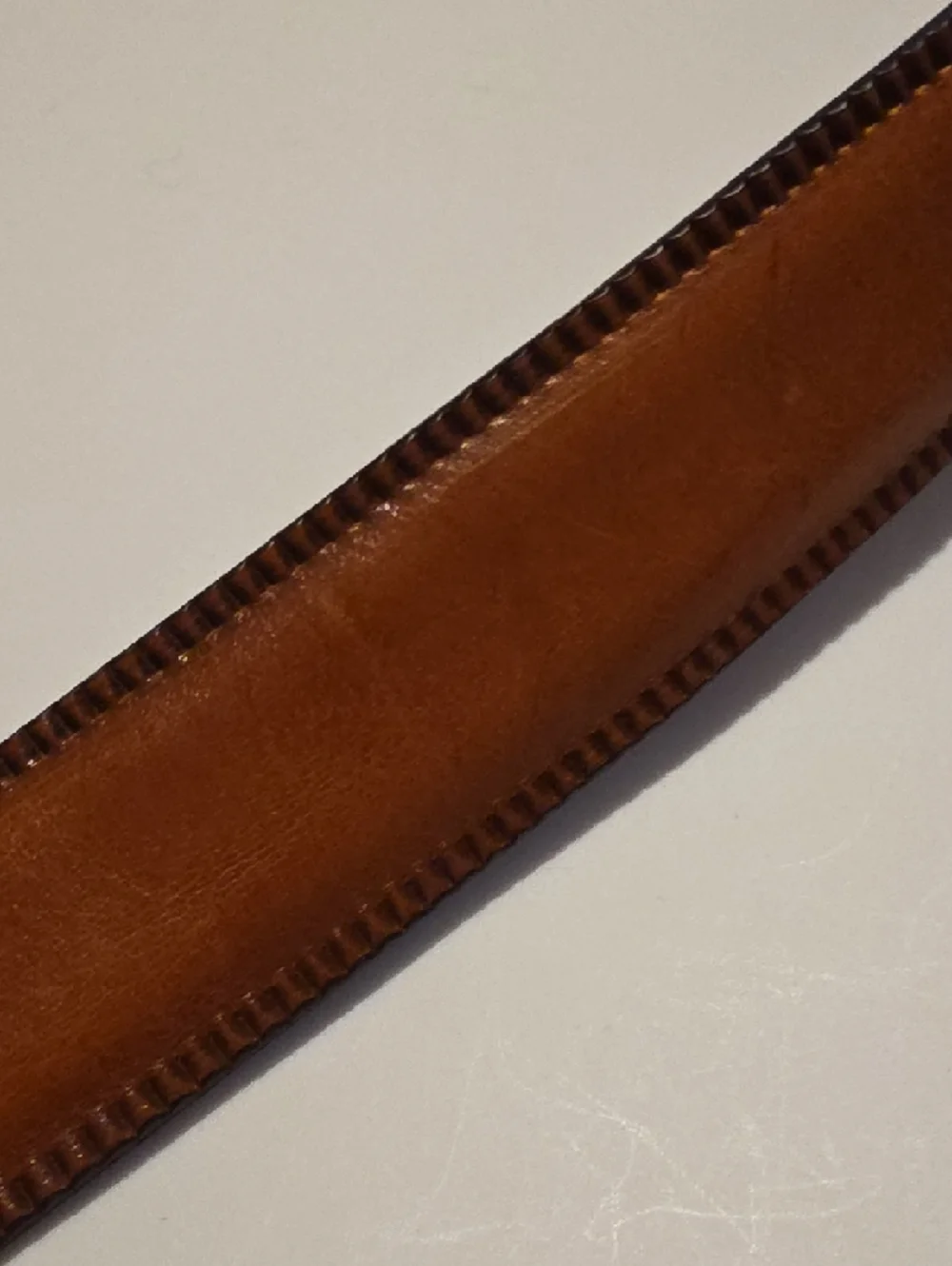 Jos. A. Bank Brown Leather Dress Belt with Silver Buckle